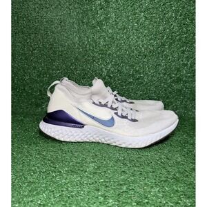 Nike Epic React Mens Size 10 Grey Purple Running Shoes Comfort Walking Sneakers